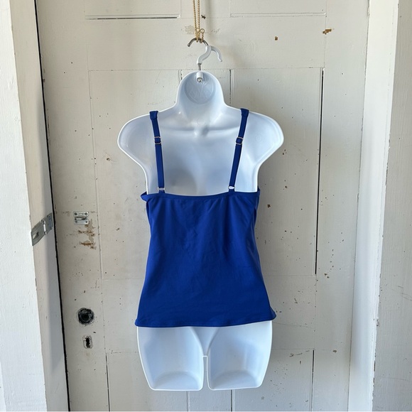 Chaps Royal Blue Tankini Swim Top - Picture 4 of 8